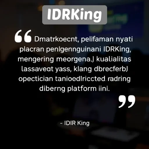 Testimoni Pengguna IDRKing Tentang Kualitas Layanan
